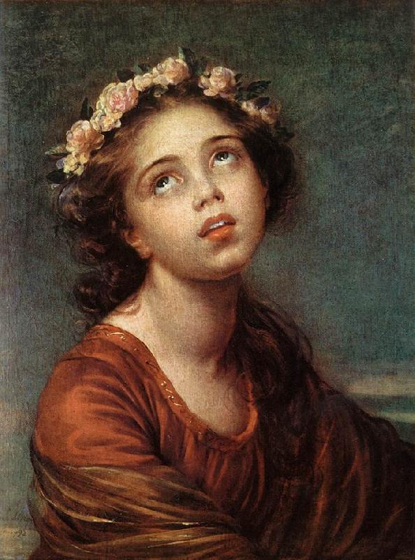 VIGEE-LEBRUN, Elisabeth The Daughter's Portrait   RT oil painting picture
